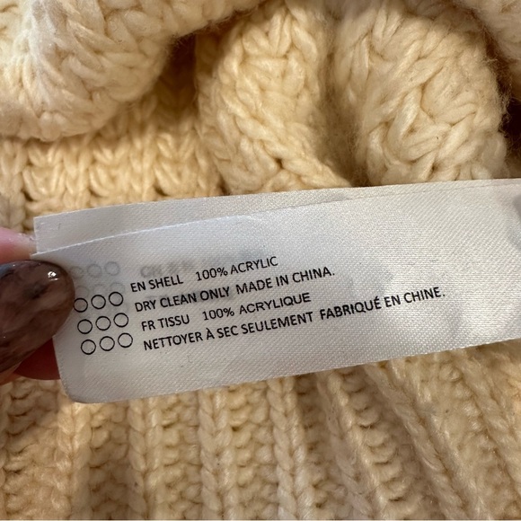 En Saison Cozy Cream Mock Neck Knit Sweater - Picture 10 of 11